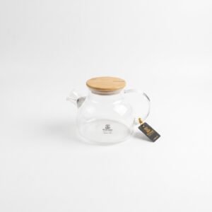Tetera de Vidrio con Tapa de Bambú Wilmax (WL-888810/A)